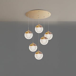 Nordic acrylic shade pendant — modern living room ceiling lamp