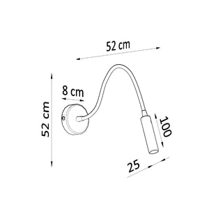 Minimalist Black Wall Light – Adjustable Modern Wall Lighting for Reading Nooks