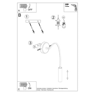Minimalist Black Wall Light – Adjustable Modern Wall Lighting for Reading Nooks