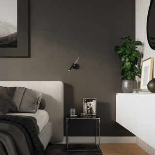Minimalist Black Wall Light – Adjustable Modern Wall Lighting for Reading Nooks