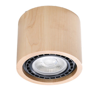 Plafonnier en bois naturel – Lampe scandinave minimaliste avec éclairage d'ambiance chaleureux