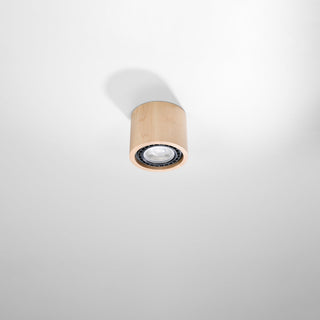 Plafonnier en bois naturel – Lampe scandinave minimaliste avec éclairage d'ambiance chaleureux