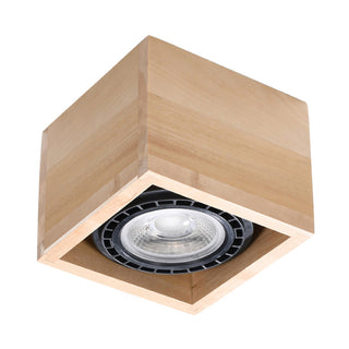 Natural Wood Ceiling Light – Minimalist Scandinavian Lamp | Warm Ambient Lighting