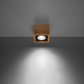 Natural Wood Ceiling Light – Minimalist Scandinavian Lamp | Warm Ambient Lighting