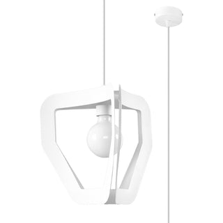 White Pendant Light – Minimalist Pendant Lamp for Living Room Lighting by Lumavera