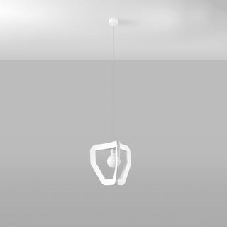 White Pendant Light – Minimalist Pendant Lamp for Living Room Lighting by Lumavera
