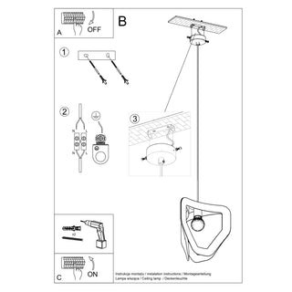 Suspension en acier noir – Luminaire suspendu minimaliste | Plafonnier moderne