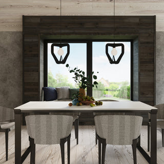 Suspension en acier noir – Luminaire suspendu minimaliste | Plafonnier moderne