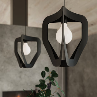 Suspension en acier noir – Luminaire suspendu minimaliste | Plafonnier moderne