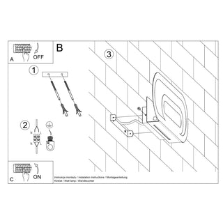 Applique murale minimaliste blanche – Luminaire de salon moderne | Lampe finition mate