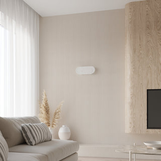 Applique murale minimaliste blanche – Luminaire de salon moderne | Lampe finition mate