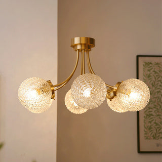 Large metal circle mid century chandelier living room ceiling