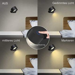 Rotation wall light detail — LED 360° modern ceiling fixture