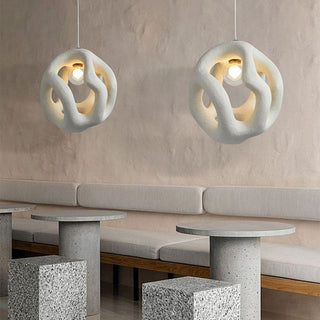 Kitchen pendant close-up — round ball adjustable modern lamp