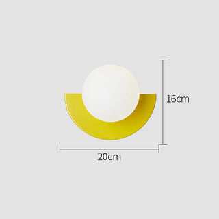 Colorful irregular shape wall sconce modern — indoor