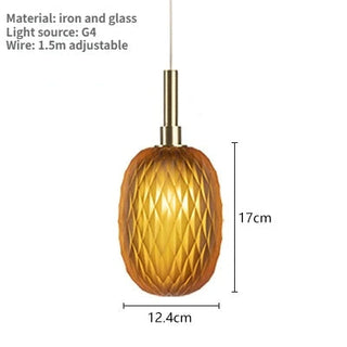 Iron frame stained glass ball pendant lamp — modern ceiling fixture