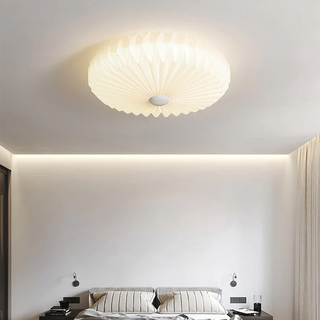 Cloud ceiling fixture with origami pleating, modern LED lamp