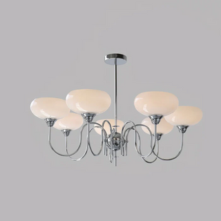 Persimmon vintage creamy chandelier glass mid century pendant