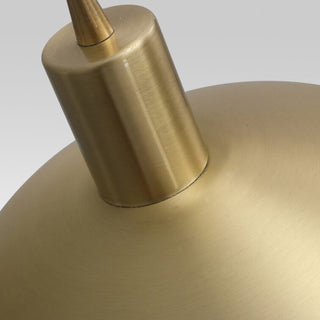 Suspension en laiton - Lampe dôme moderne du milieu du siècle avec câble réglable