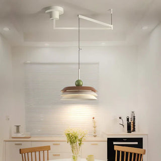 Suspension Morandi – Luminaire suspendu moderne en métal superposé avec diffuseur en acrylique