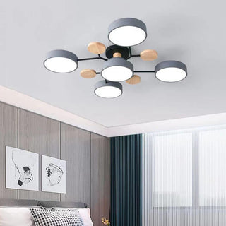 Multi-head LED chandelier adjustable pendant interior angle