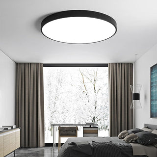 Round flush ceiling light, modern minimalist dining room LED