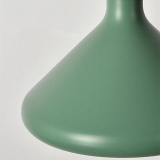 Modern conical pendant lamp in vibrant color options