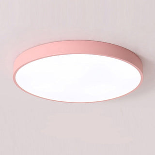 Minimalist modern ceiling lamp in dining room, round LED