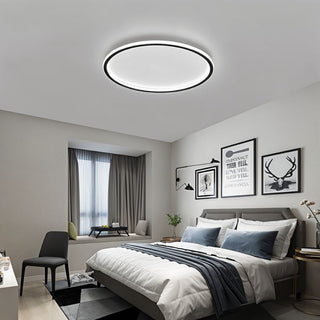 Round minimalist ultra-thin ceiling light, adjustable LED design