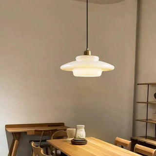 Suspension en verre nordique – Suspension minimaliste avec abat-jour en verre élégant