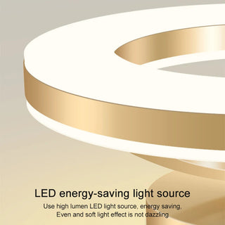 LED Ceiling Light – Luxury Geometry Ring Gold Modern Ceiling Lamp Fixture