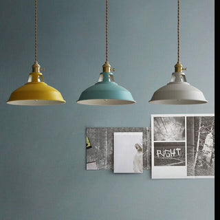Suspension colorée – Suspension ronde en fer pour cuisine et salle à manger