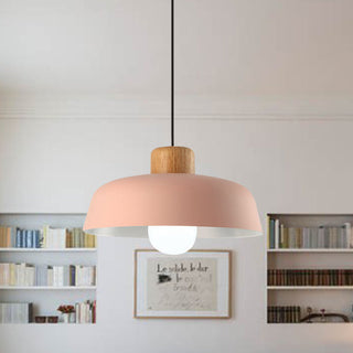 Small stained aluminium pendant — minimalist Scandinavian