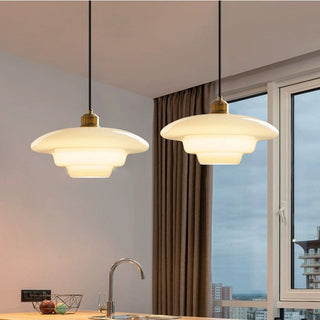 Elegant glass shade pendant — Nordic minimalist style