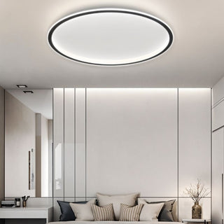 Minimalist ultra-thin LED ceiling fixture, adjustable round design