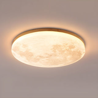 Plafonnier LED Lune - Luminaire Moderne Rond avec Éclairage Doux