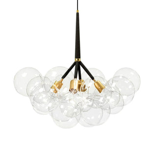 Warm glass bubble chandelier large pendant ceiling fixture