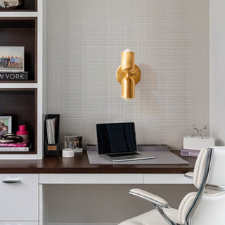 Copper wall lamp double head detail — modern elegant sconce