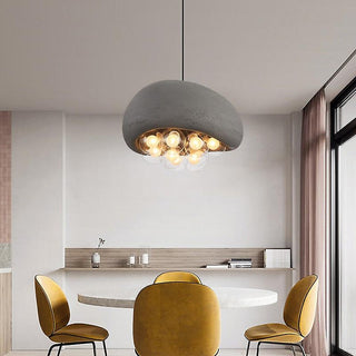 Modern pendant with concrete-texture finish — minimalist