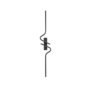 Black Aluminum Wall Sconce – Spiral Light Fixture | Modern LED Lighting