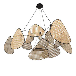Suspension de cuisine en rotin – Luminaire suspendu moderne et réglable de style bohème