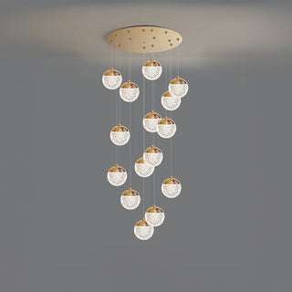Acrylic shade pendant detail — Nordic modern ceiling fixture