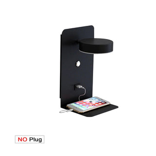 USB LED wall lamp modern warm glow — phone charger sconce
