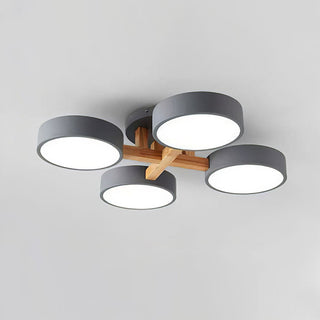 Acrylic Ceiling Light – Modern Multi-Head Fixture with Diffused Acrylic Heads