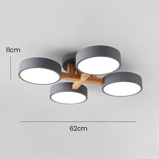 Acrylic Ceiling Light – Modern Multi-Head Fixture with Diffused Acrylic Heads