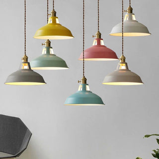 Suspension colorée – Suspension ronde en fer pour cuisine et salle à manger