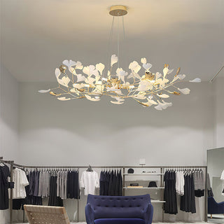 Art frame metal chandelier wide — modern unique dining ceiling