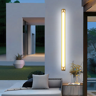 IP65 long LED outdoor wall lamp detail — garden fixture