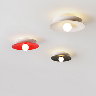 Entry hall flush mount ceiling lamp, soft ambient LED light
