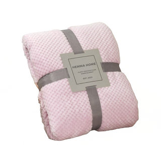 snuggle plaid blanket warm fleece soft throw plush winter cozy bed top view